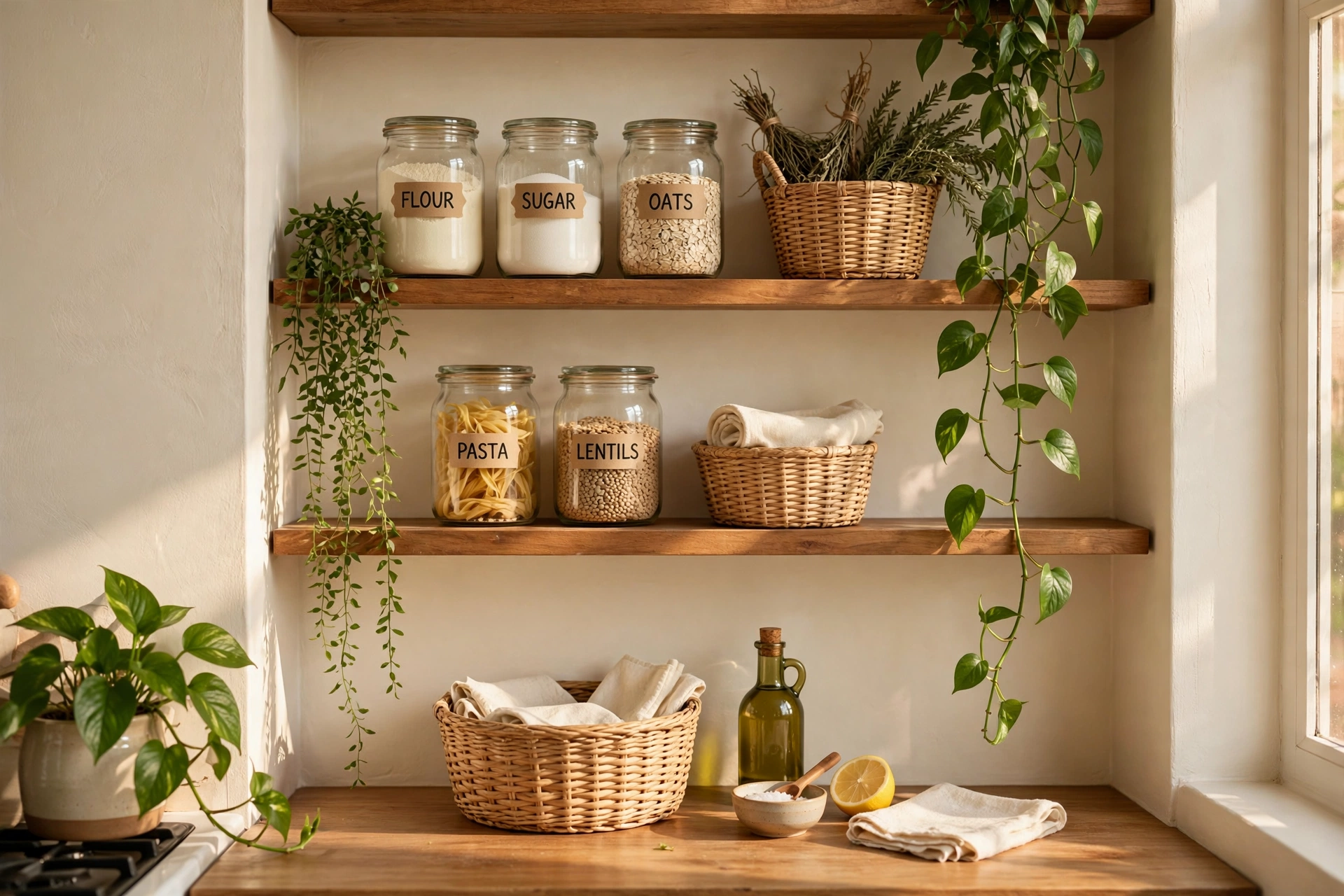 A calm, well-kept home interior